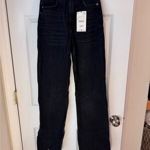 Zara Women’s Wide Leg Black Jeans